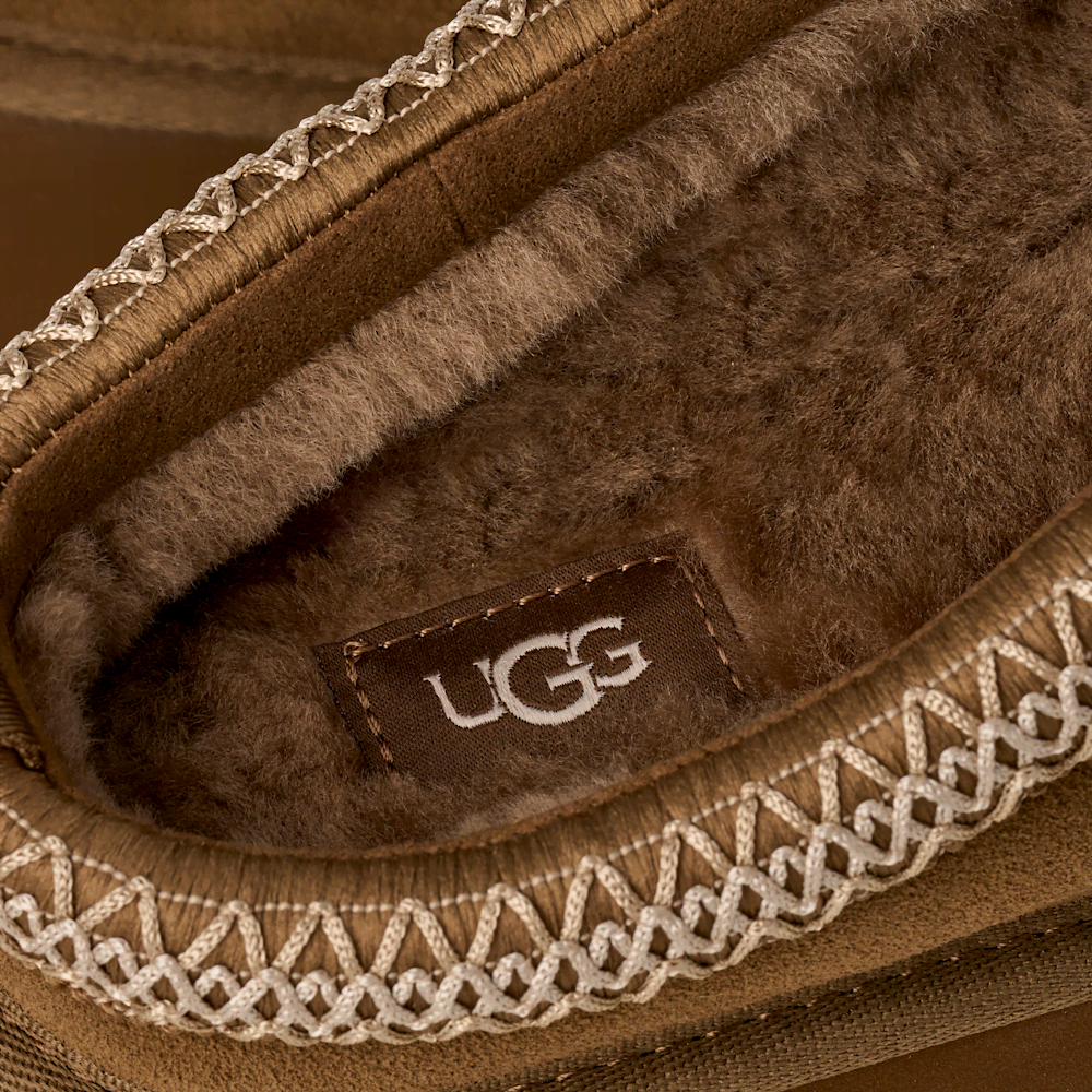 Women's Suede Platform Slipper - Bronze