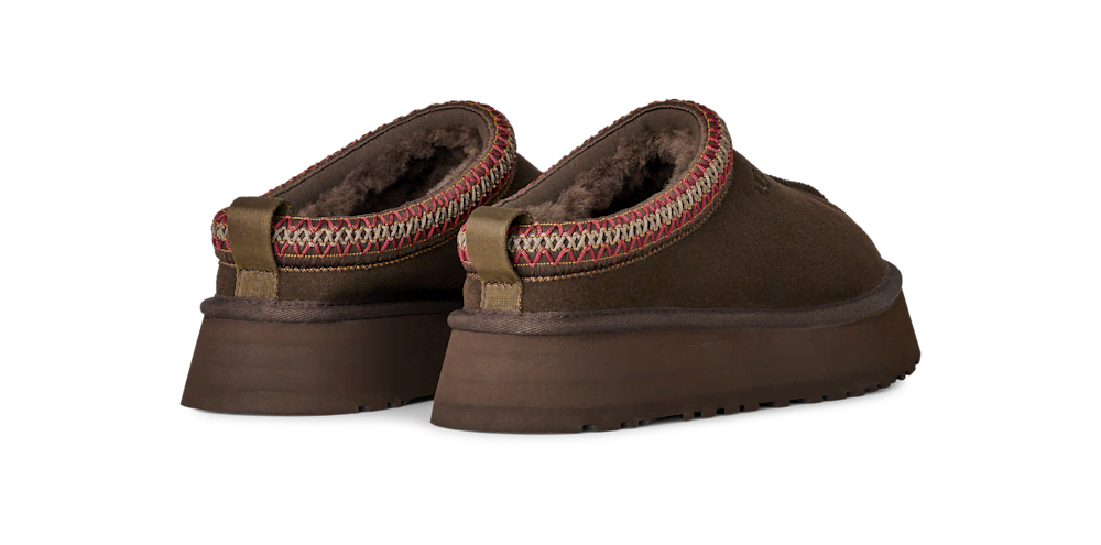 Women's Suede Platform Slipper - Bronze
