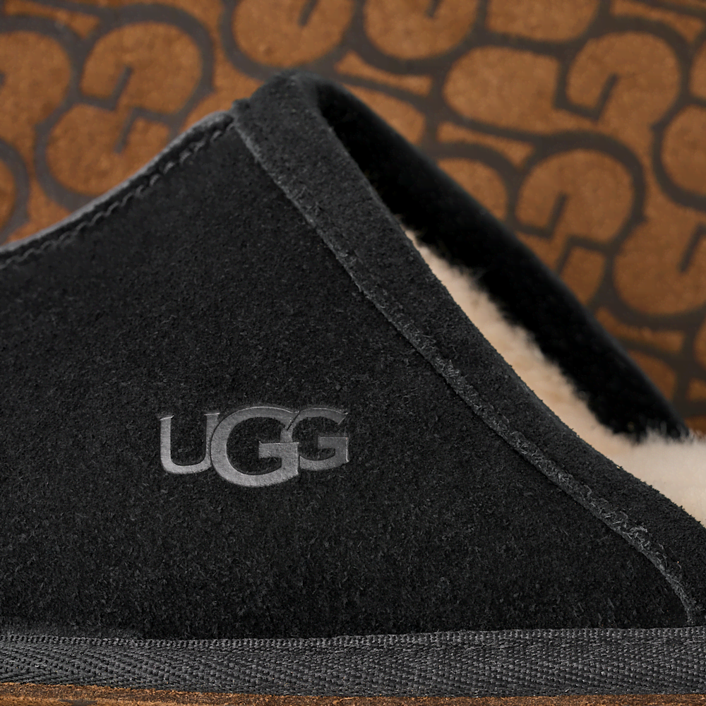 Men's Suede Open-Back Slipper - Brown