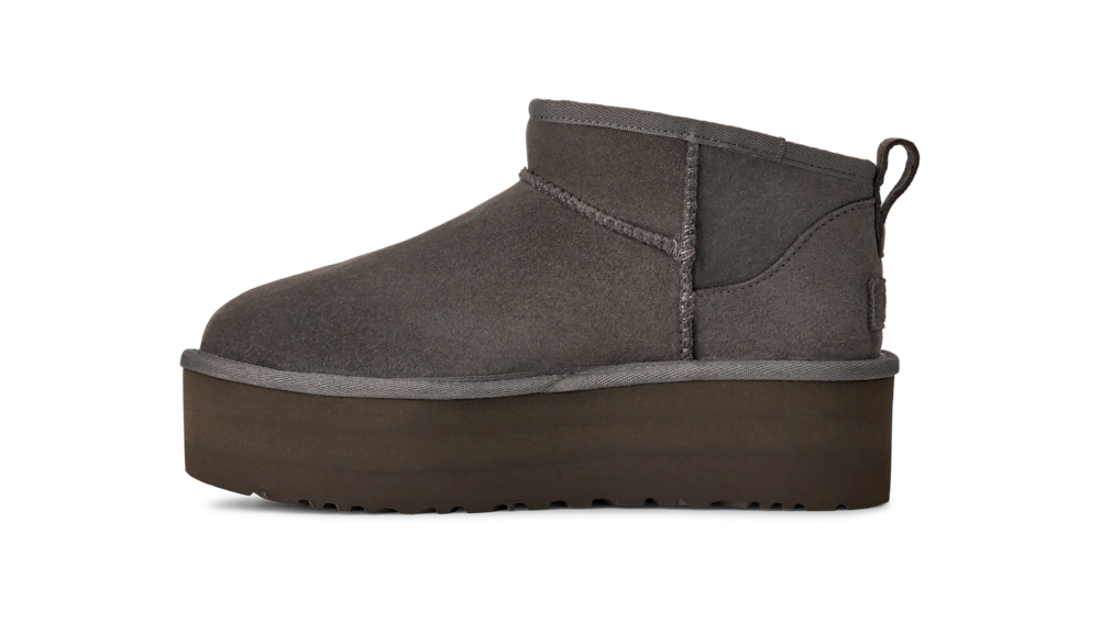 Women's Platform Ultra-Short Suede Boot - Sand