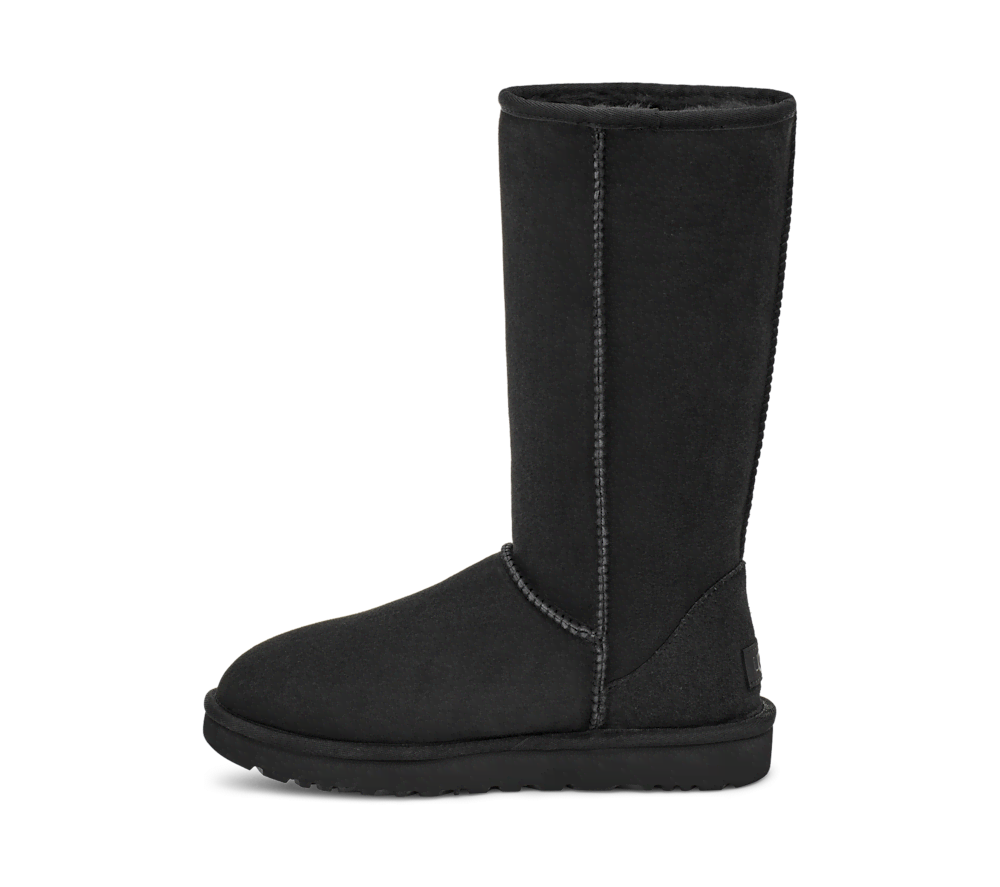 Women's Tall Sheepskin Boot - Black