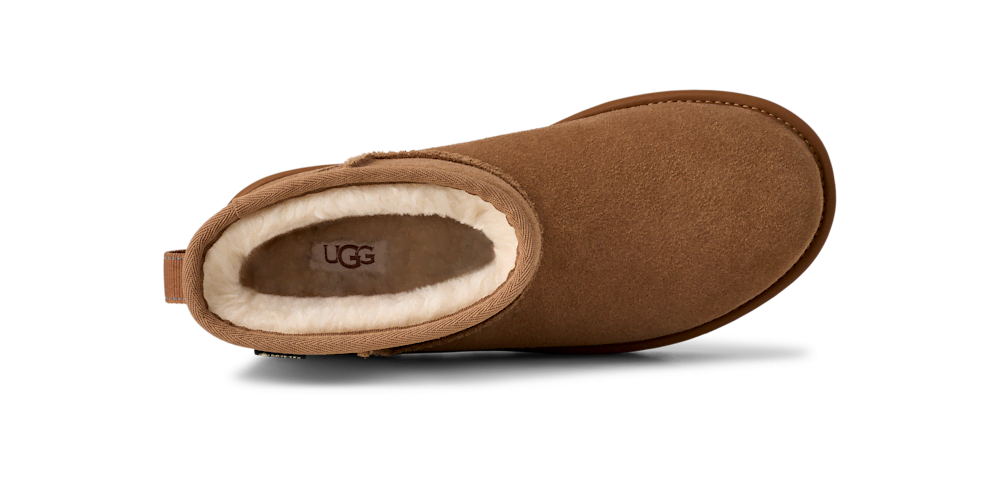 Women's Waterproof Suede Mini Winter Boot - Chestnut