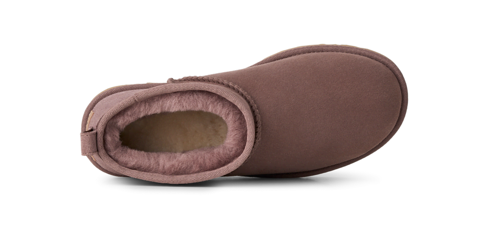 Women's Ultra-Short Sheepskin Boot - Grey