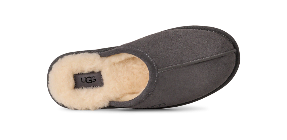 Men's Suede Open-Back Slipper - Brown