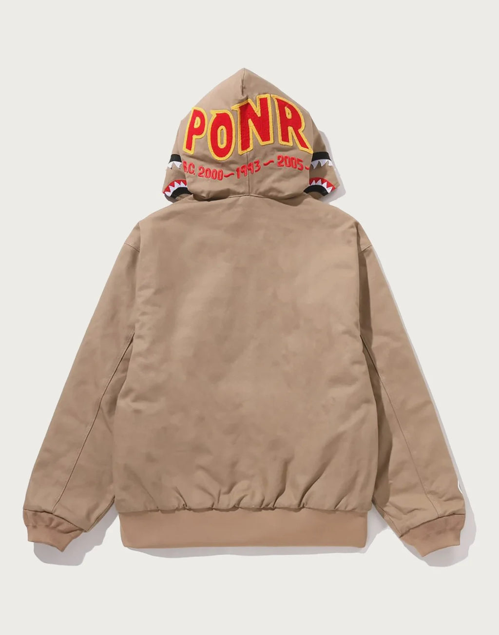 Men's Graphic Work Hoodie Jacket - Black