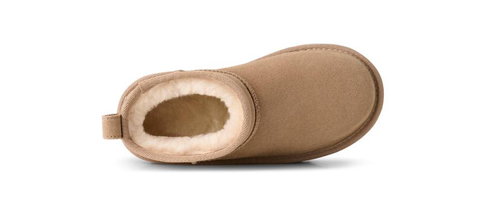 Kids' Suede Platform Ankle Boot - Sand