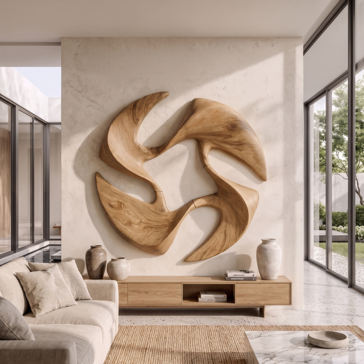 Mid Century Abstract Wall Art For Living Room And Bedroom
