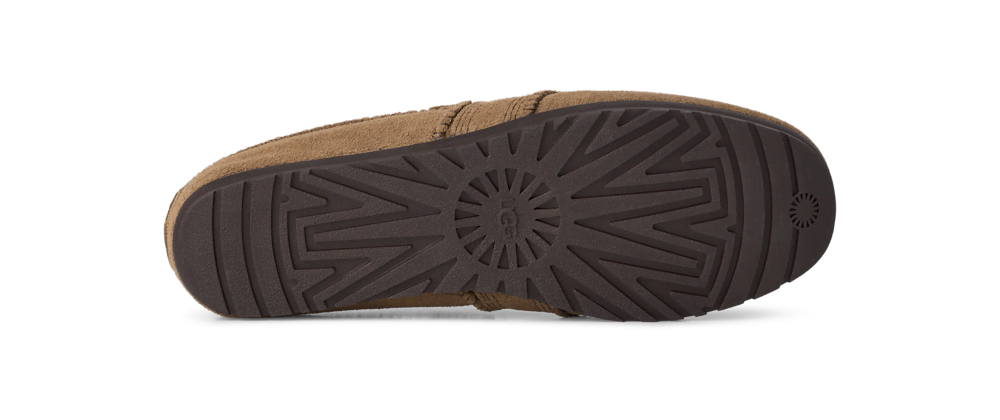 Women's Suede Strap Flat - Black