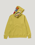 Graphic Pullover Hoodie - Yellow