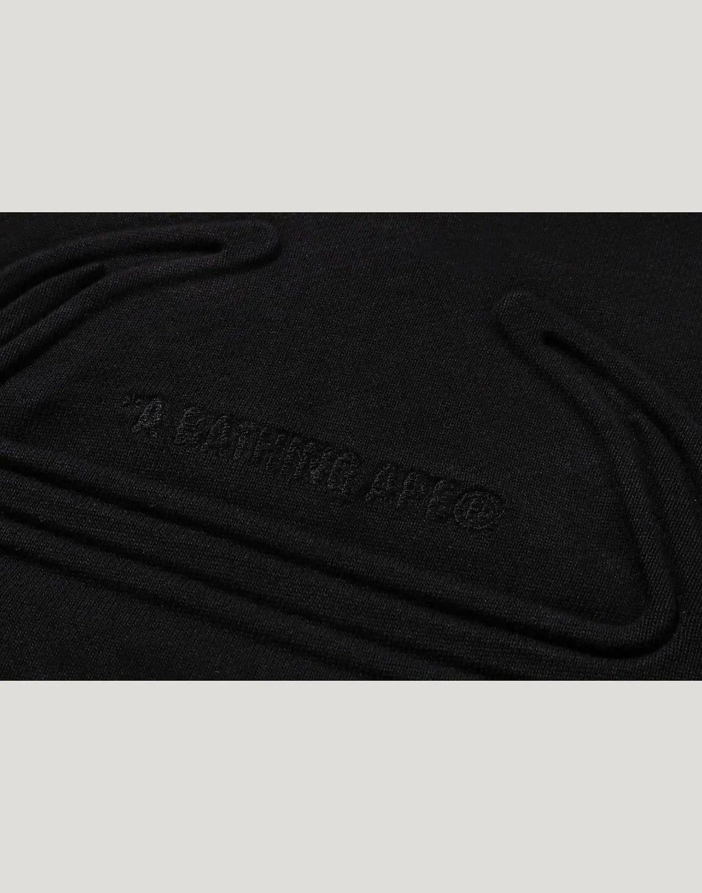 Padded Cropped Graphic Hoodie - Black