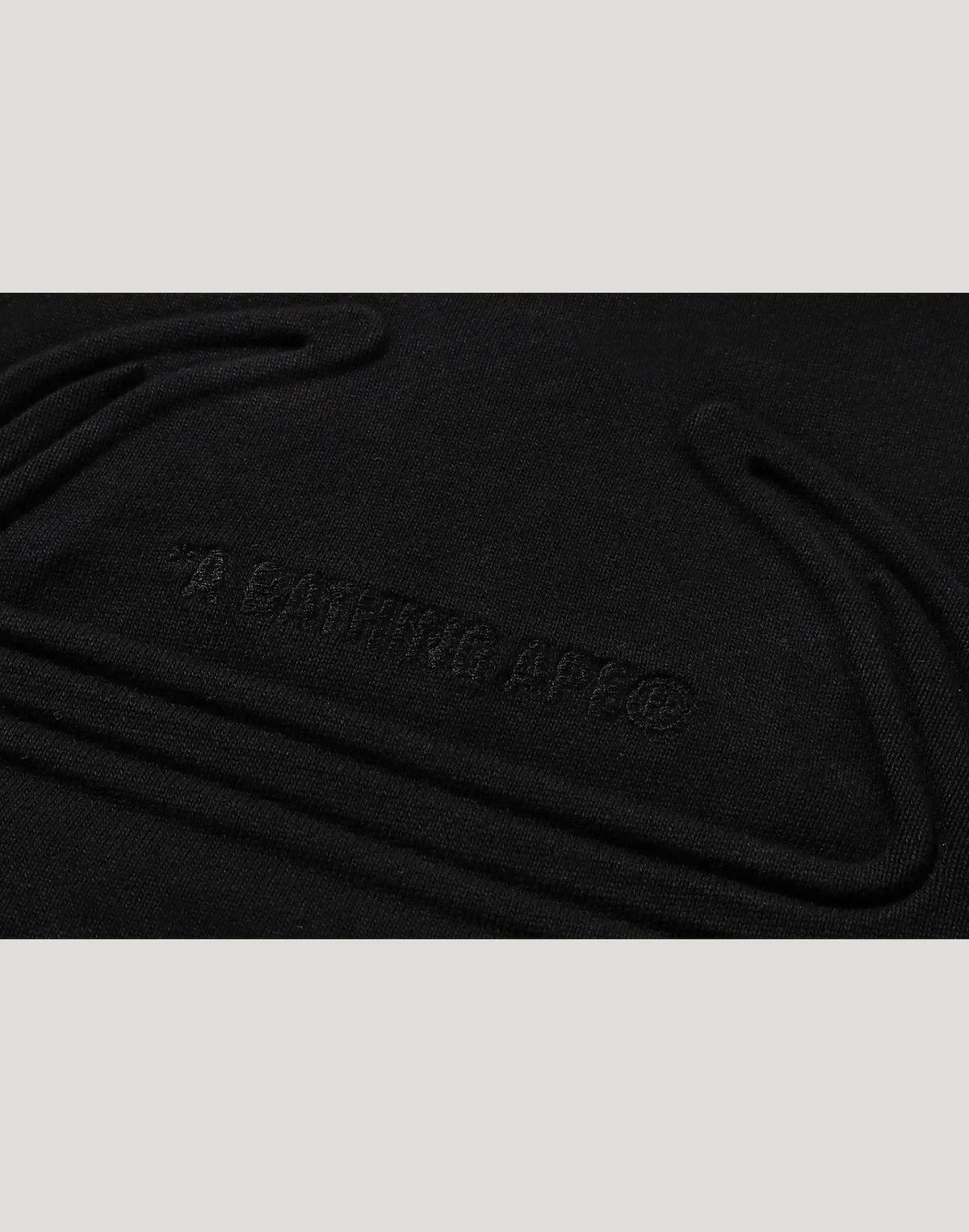 Padded Cropped Graphic Hoodie - Black