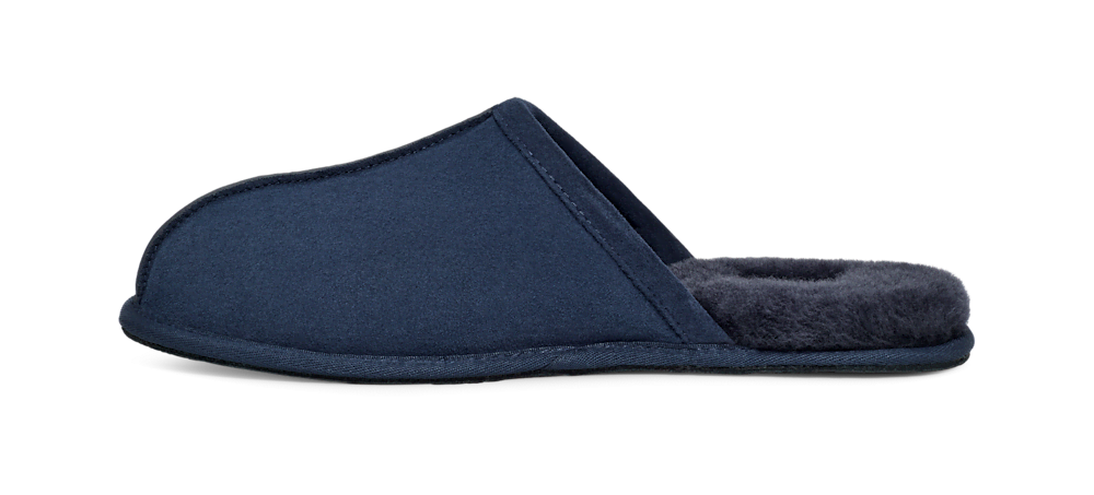 Men's Suede Open-Back Slipper - Brown