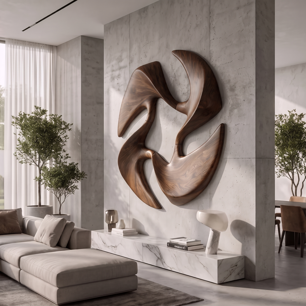 Mid Century Abstract Wall Art For Living Room And Bedroom