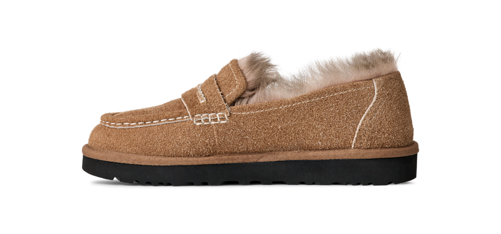 Women's Suede Loafer - Black