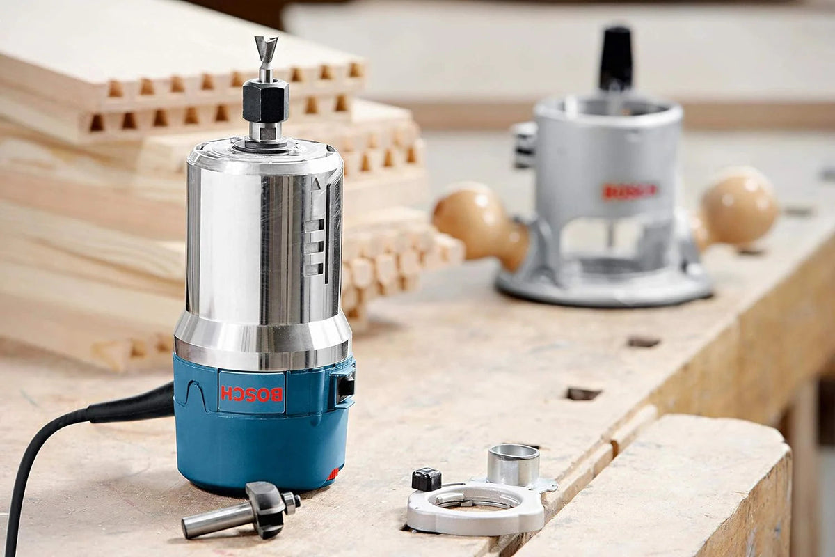 BOSCH Wood Router Tool Combo Kit, 12 Amp, 2.25 Horsepower - 1617EVSPK