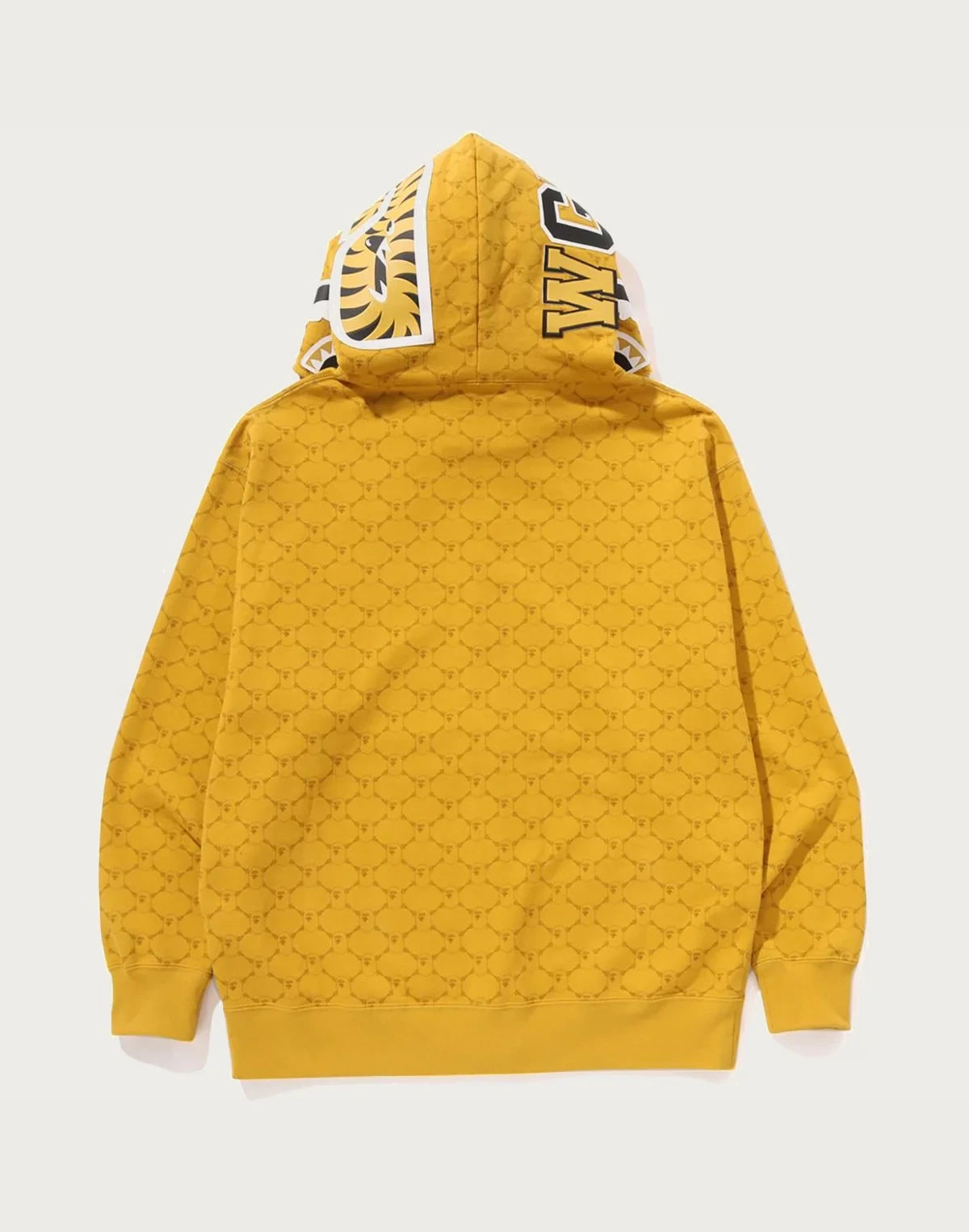 Relaxed Monogram Full-Zip Hoodie - Brown