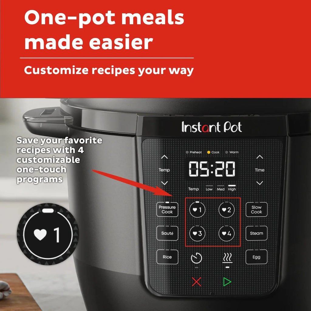 Instant Pot 6QT RIO Chef Series 7-in-1 Multi-Cooker, Black