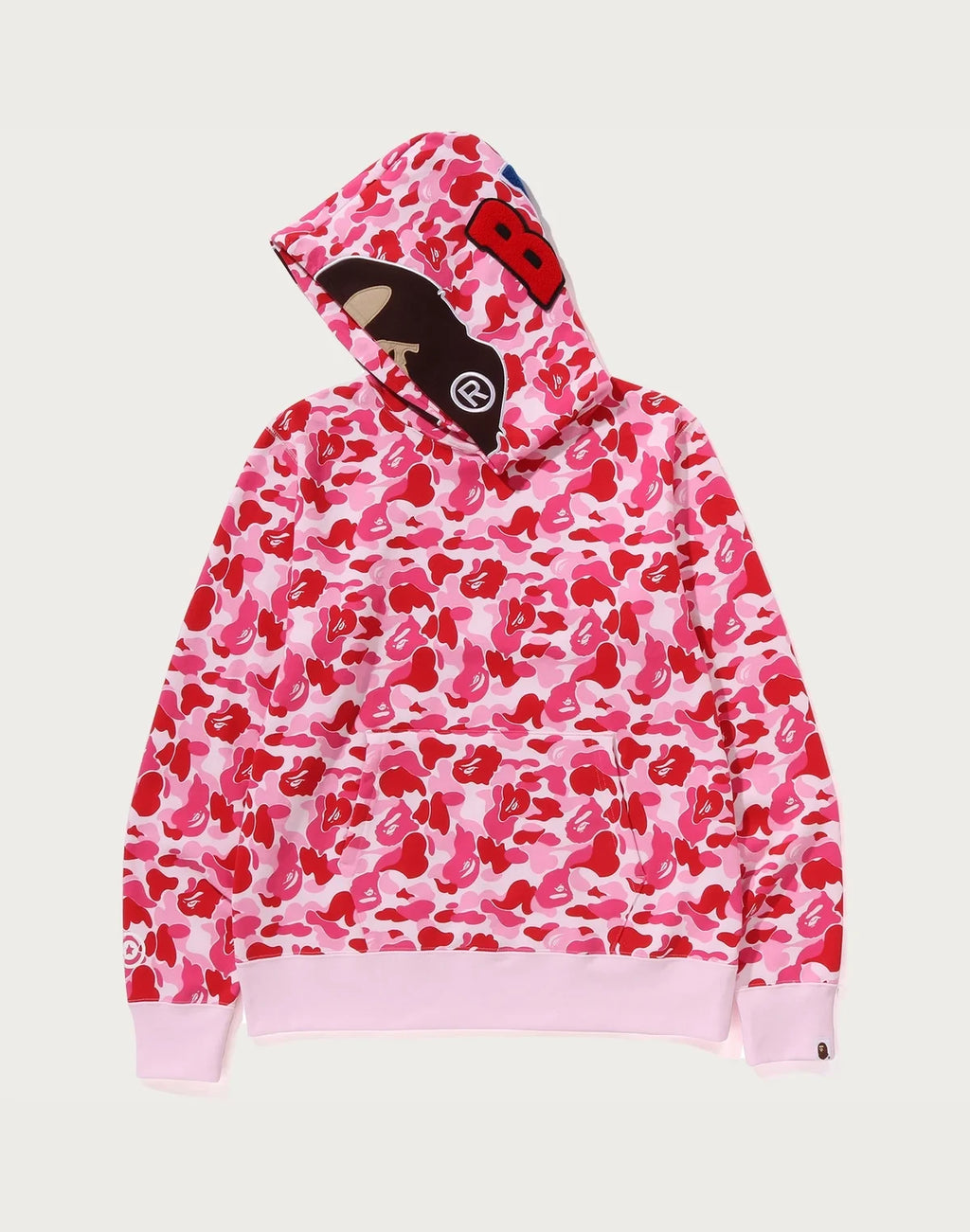 Men's Camo Graphic Pullover Hoodie - Pink