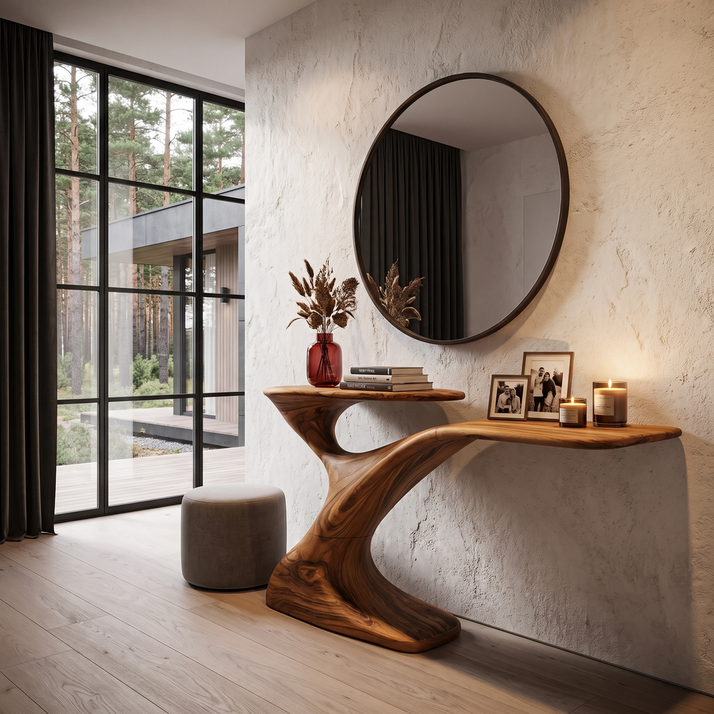 Minimalist Console Table For Entryway And Hallway