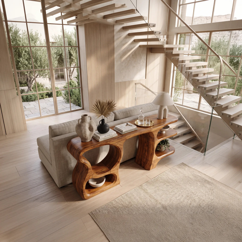 Modern Compact Storage Console For Apartment Interior