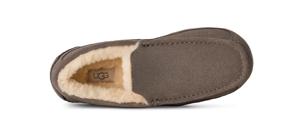 Men's Suede Indoor Outdoor Slipper - Grey