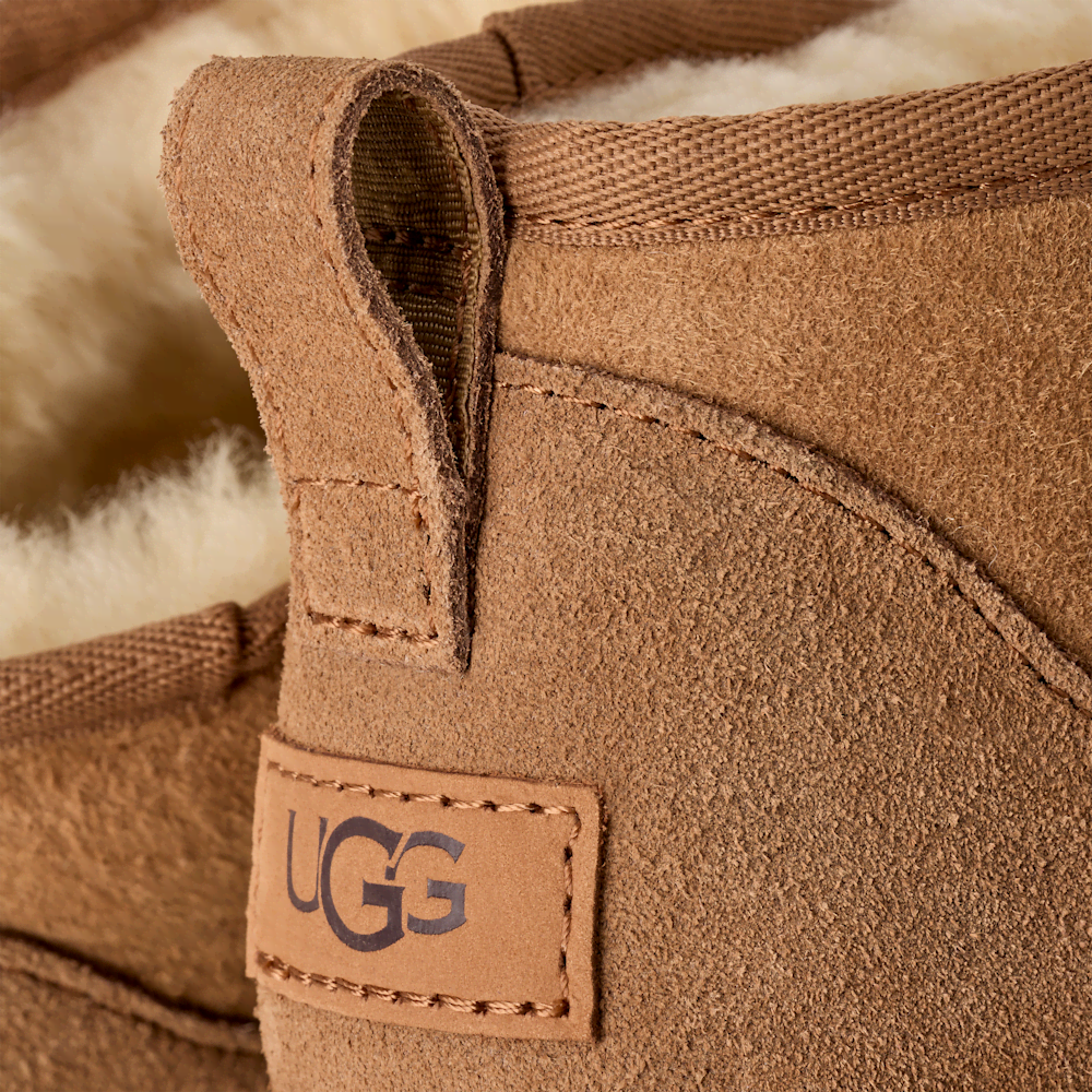 Women's Ultra-Short Sheepskin Boot - Grey