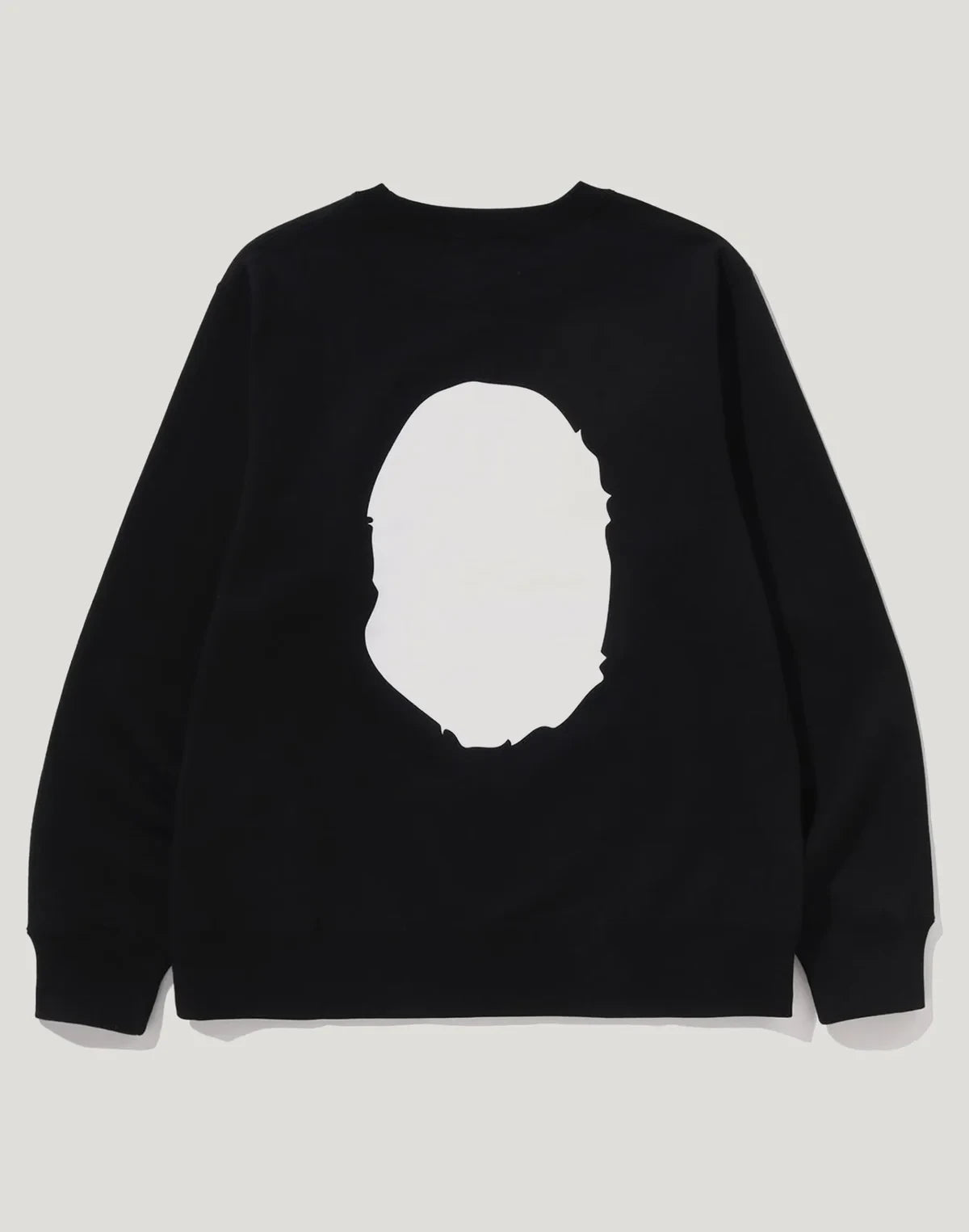 Men's Cotton Animal Graphic Crewneck Sweatshirt - Black