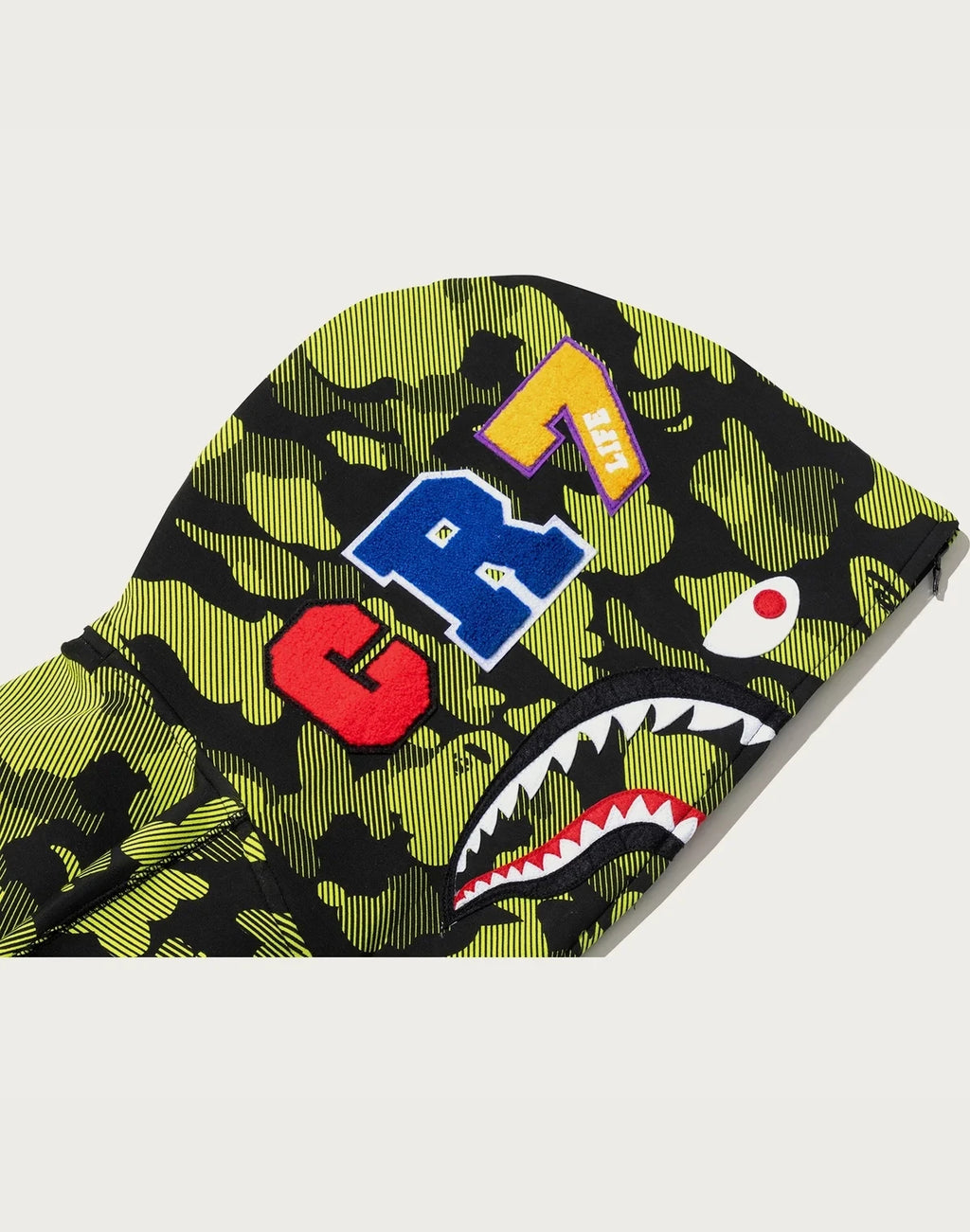 Relaxed Full-Zip Graphic Hoodie - Green
