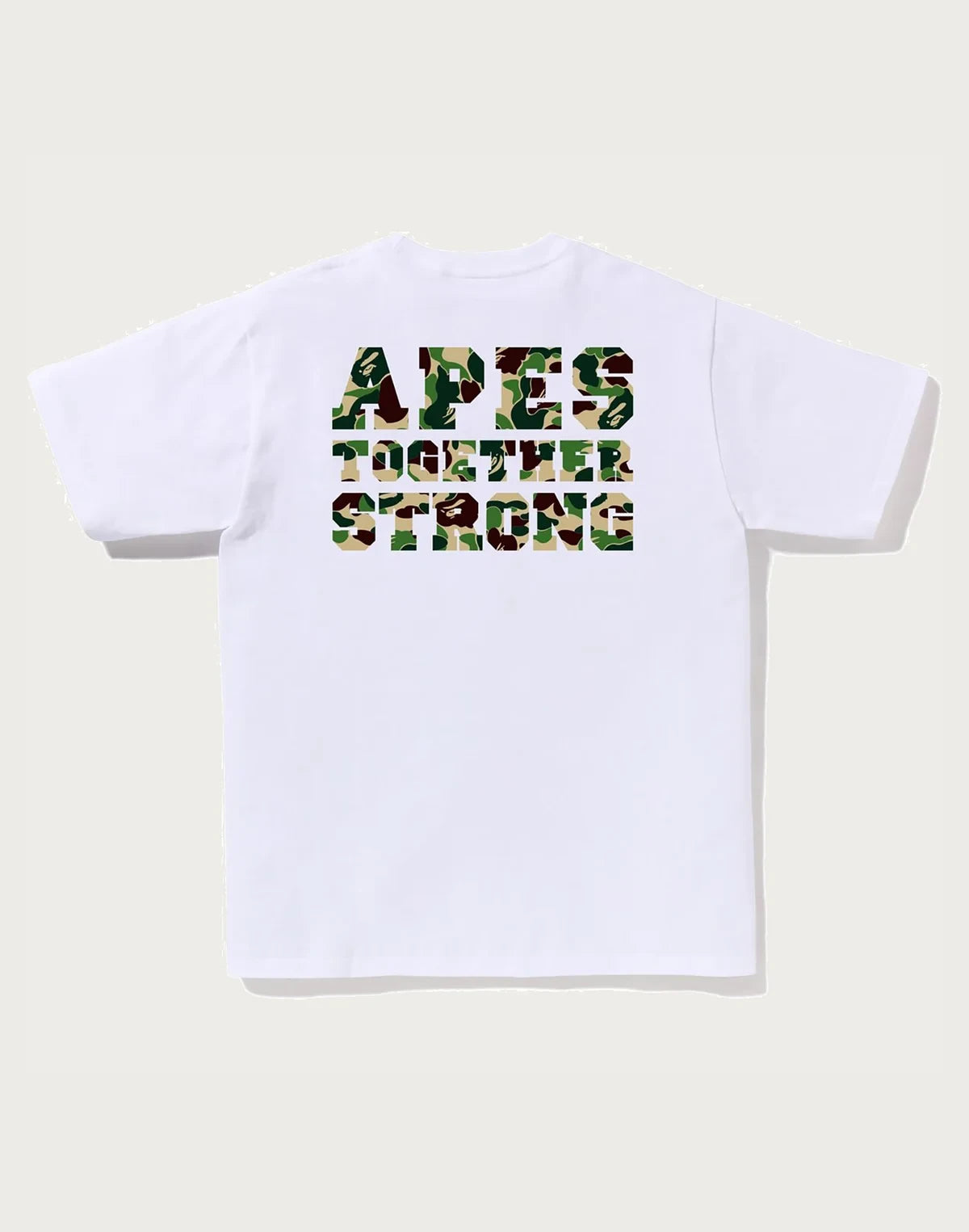 Men's Cotton Camo Graphic T-Shirt - White Blue