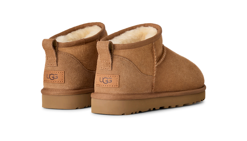 Women's Ultra-Short Sheepskin Boot - Grey