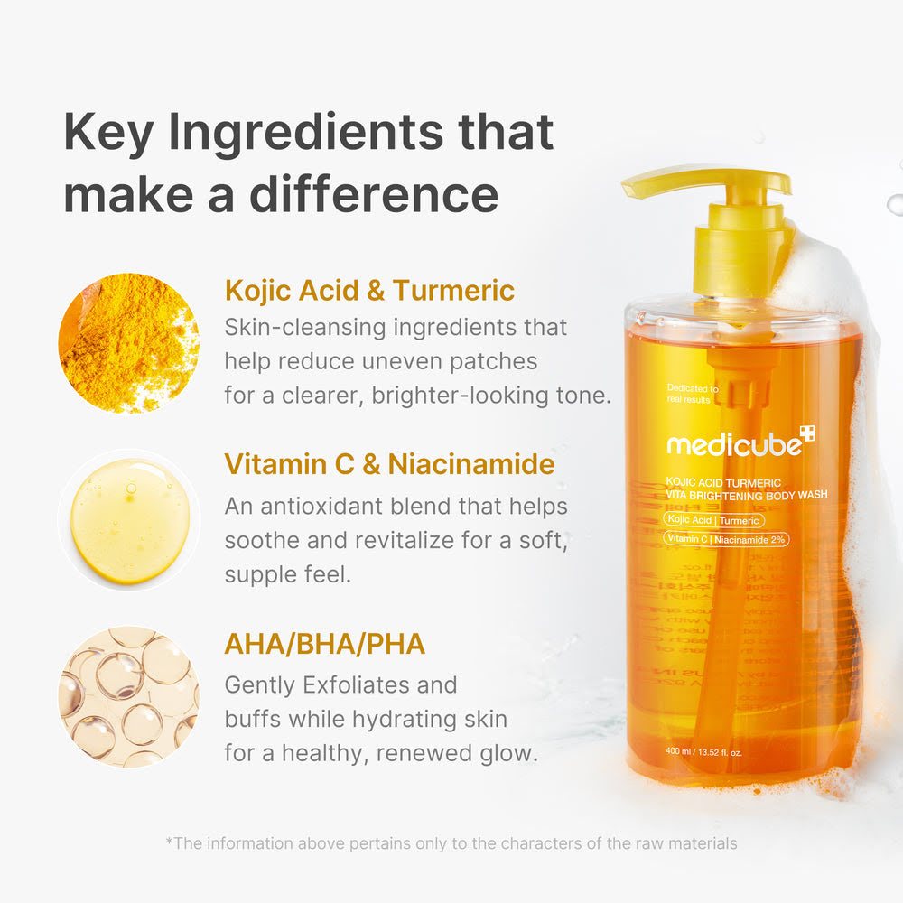 Kojic Acid Turmeric Exfoliating Body Wash