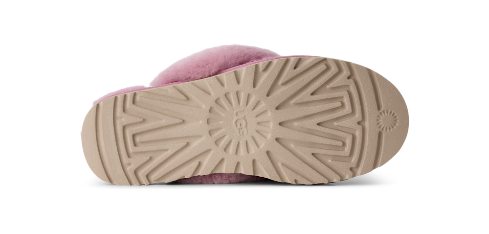 Women's Knit Sheepskin Slipper - Charcoal
