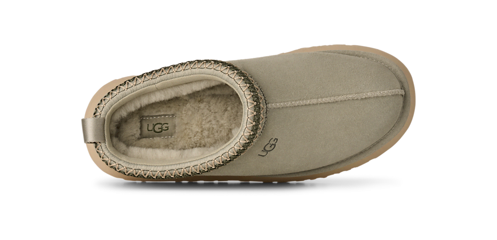 Women's Suede Platform Slipper - Bronze