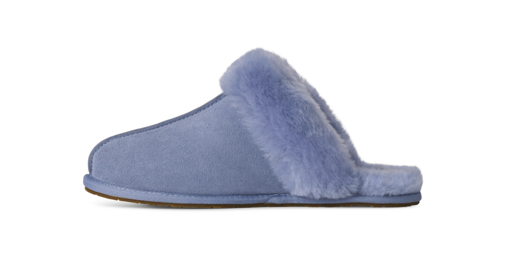 Women's Suede Sheepskin Slide Slipper - Espresso