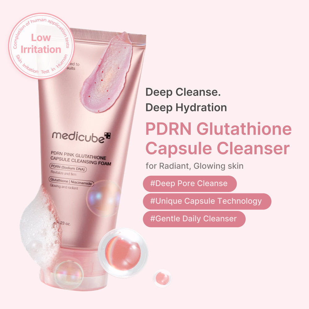 PDRN Glutathione Capsule Foam Cleanser