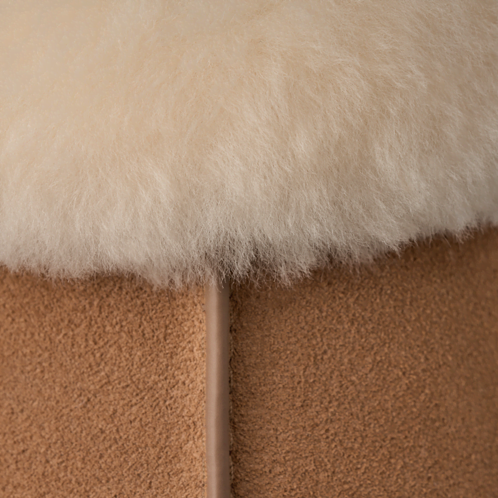 Women's Suede Sheepskin Slide Slipper - Espresso