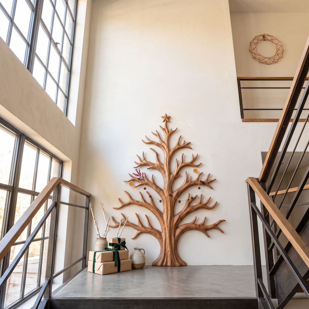 Modern Christmas Tree With Bare Branch Design For Living Room