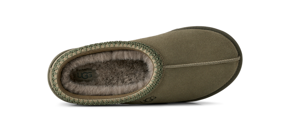 Men's Sheepskin Lined Slip-On Clog - Olive