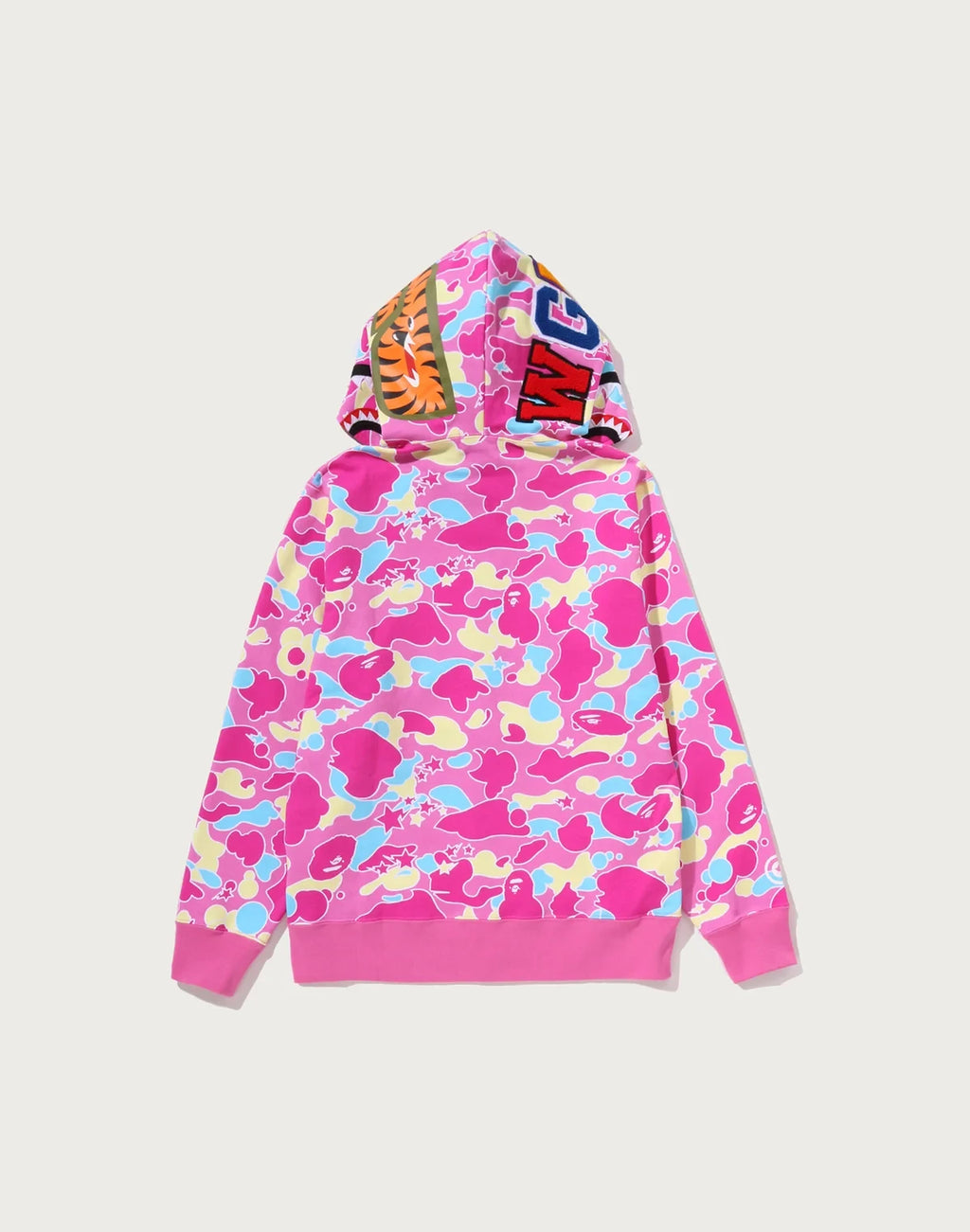 Full-Zip Cotton Hoodie - Pink