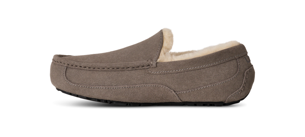 Men's Suede Indoor Outdoor Slipper - Grey