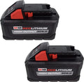 Milwaukee M18 Redlithium High Output XC 6 Ah Lithium-Ion Battery 2-Pack - 48-11-1862