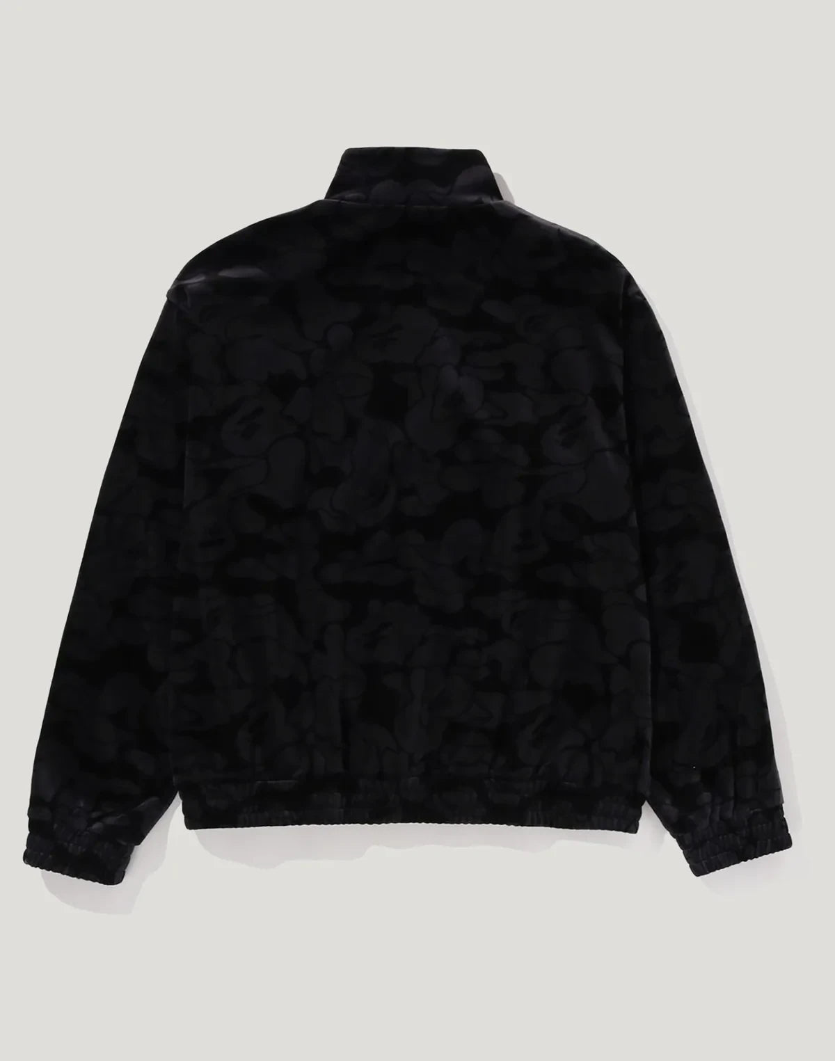 Men's Relaxed Velour Track Jacket - Burgundy