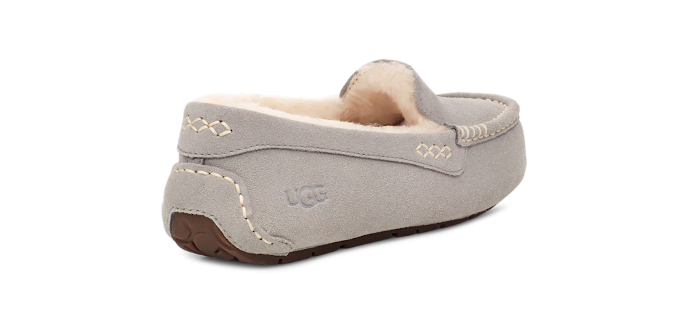 Women's Water-Resistant Suede Moccasin Slipper - Black