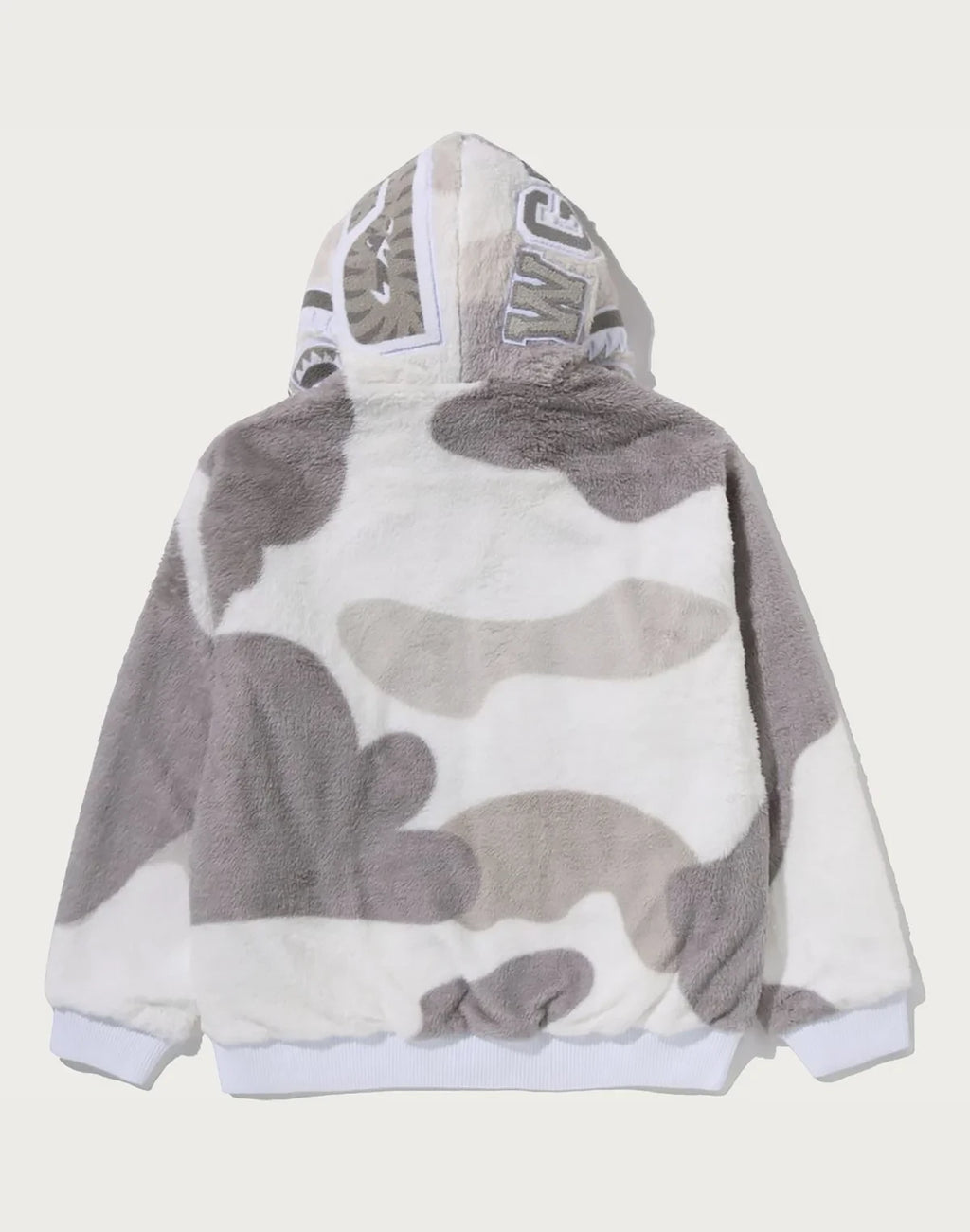 Camo Sherpa Full-Zip Jacket - Black