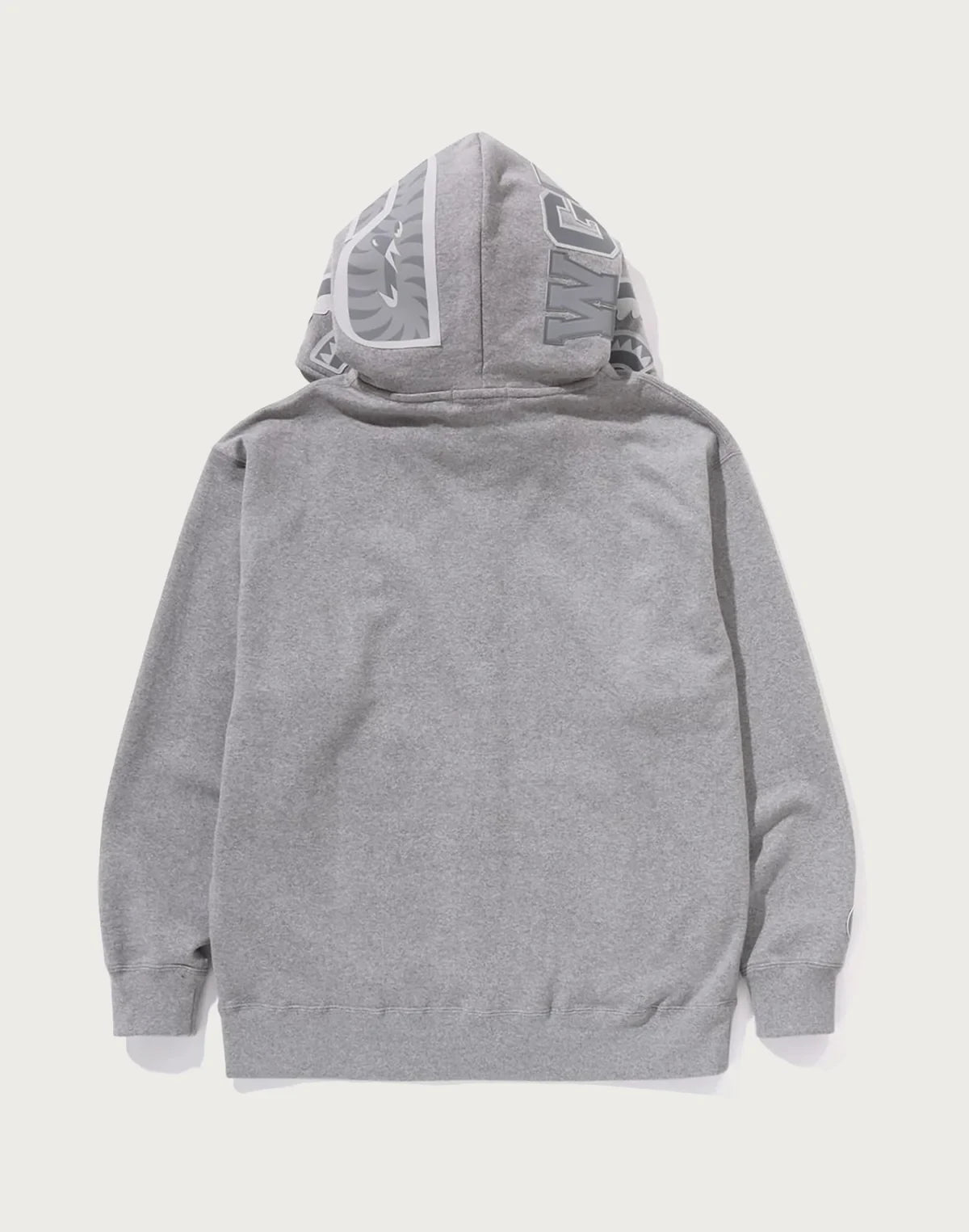 Relaxed Full-Zip Cotton Hoodie - Black