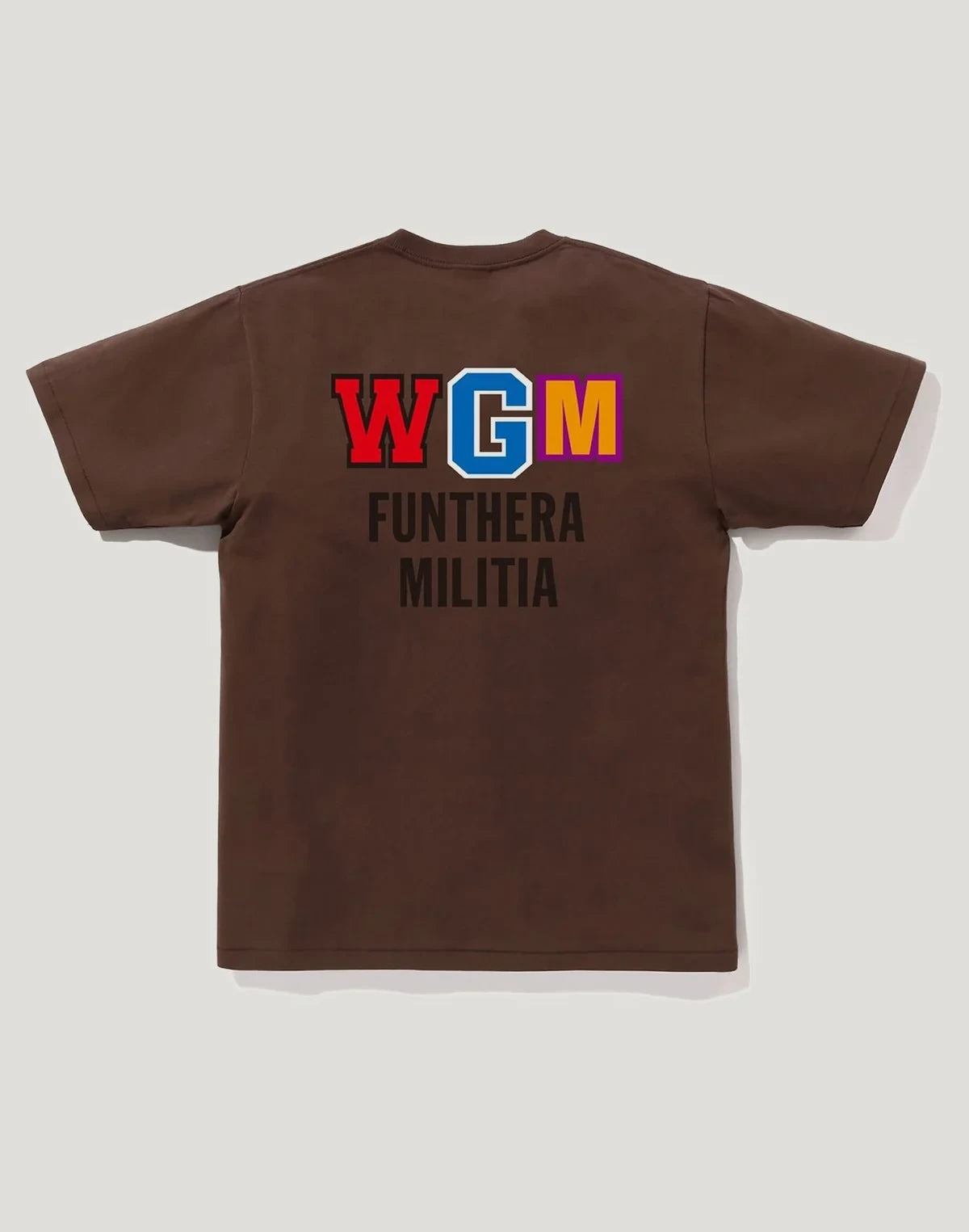 Men's Cotton Ocean Predator Graphic T-Shirt - Brown