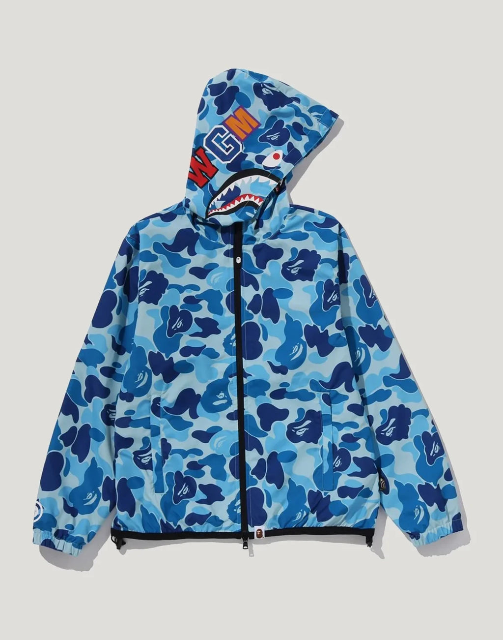Women's Graphic Hoodie Jacket - Blue