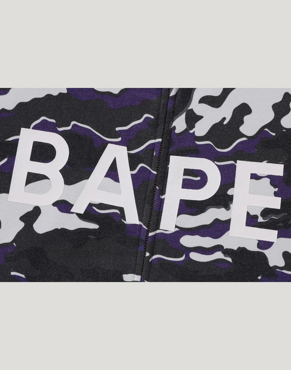Men's Woodland Camo Full-Zip Hoodie - Purple