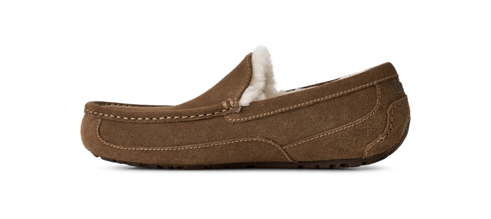 Men's Suede Indoor Outdoor Slipper - Grey