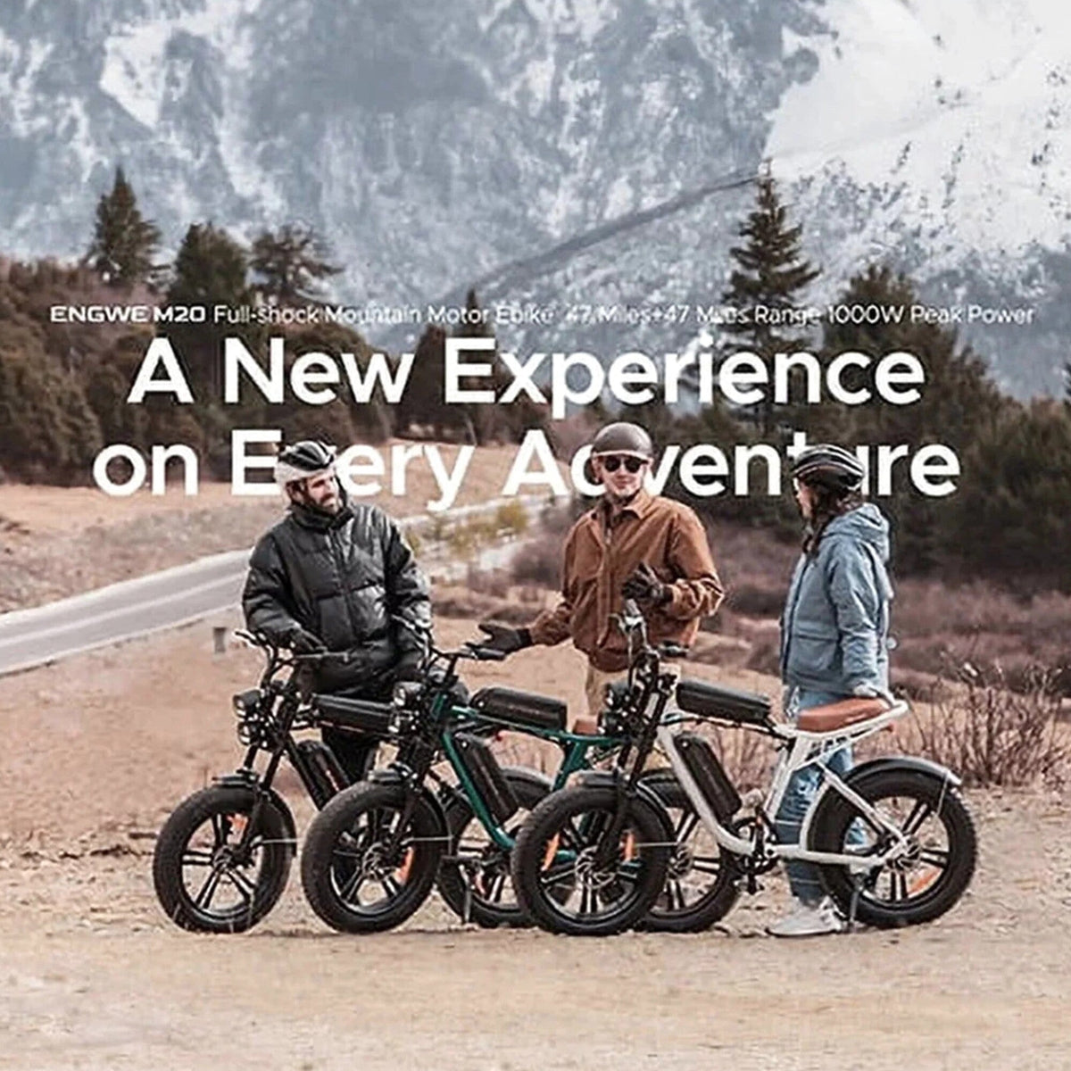 AKEZ Retro Electric Bike 1000W, 28 mph, 94 Miles, 20 inch x 4.0 inch Fat Tires